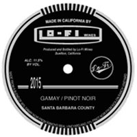 ガメイ・ピノ・ノワール[2015]ローファイ・ワインズ【カリフォルニア　赤ワイン】