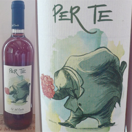ペル・テ[2013]カ・デル・コンテ【イタリア　ロンバルディア　自然派ワイン　ロゼワイン】