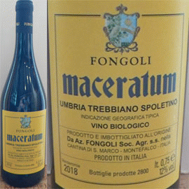 マチェラトゥム[2018]フォンゴリ【イタリア　ウンブリア　自然派　マセラシオンワイン】