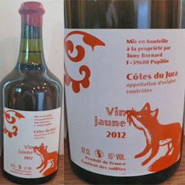 アルボワ・ピュピラン・ヴァン・ジョーヌ[2012]ボールナール（620ml）2本セット【フランス　ジュラ　自然派ワイン】