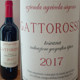 ガットロッソ[2017]サゴナ【イタリア　トスカーナ　自然派　赤ワイン】