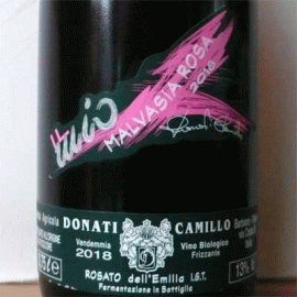 マルヴァジーア・ローザ・フリッツァンテ[2020]カミッロ・ドナーティ【イタリア　エミリア・ロマーニャ　自然派　微発泡ワイン　ロゼ】