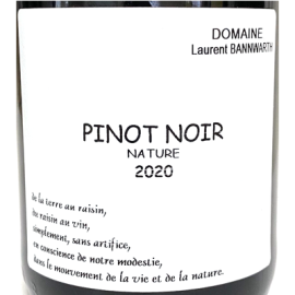 ピノ・ノワール[2020]ローラン・バーンワルト【フランス　アルザス　自然派　赤ワイン】