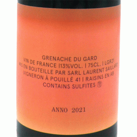 グルナッシュ[2021]ローラン・サイヤール【フランス　ロワール　自然派　赤ワイン】