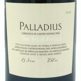 パラディウス[2019]ザ・サディ・ファミリー・ワインズ【南アフリカワイン　白ワイン】
