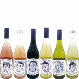 デリンクエンテ「変顔ワイン」6人セット（送料無料・沖縄＆北海道を除く）