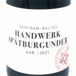ハンドウェーク・シュペートブルグンダー[2021]バートラム・バルテス(ジュリア・バートラム)【ドイツ　アール　自然派　赤ワイン】