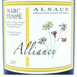 アリアンス[2020]マルク・テンペ【フランス　アルザス　自然派　白ワイン】