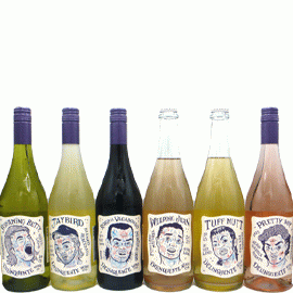 デリンクエンテ「変顔ワイン」6人セット[2025]（送料無料・沖縄＆北海道を除く）