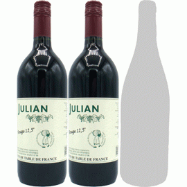 ヴァン・ド・ターブル・ルージュ12％[NV](2024)ルイ・ジュリアン1000ml