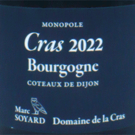 【11月9日から発送】ブルゴーニュ・ブラン・モノポール・クラ[2023]ドメーヌ・ド・ラ・クラ（マルク・ソワイヤール）【フランス　ブルゴーニュ　白ワイン】