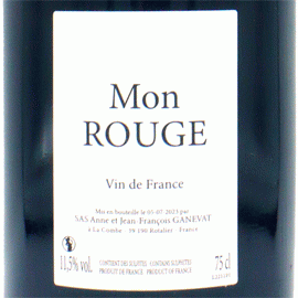 ヴァン・ド・フランス・ルージュ・モン・ルージュ[NV](2023)アンヌ・エ・ジャン・フランソワ・ガヌヴァ【フランス　ジュラ　自然派　赤ワイン】