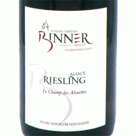 【1月7日から発送】リースリング・ル・シャン・デ・アルエット[2022]クリスチャン・ビネール 【フランス　アルザス　自然派　白ワイン】