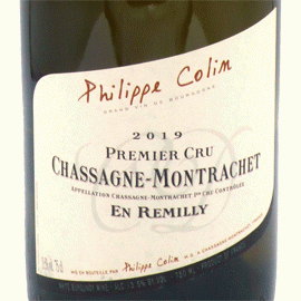 シャサーニュ・モンラッシェ・１ercru・アン・レミリー[2019]フィリップ・コラン【フランス　ブルゴーニュ　白ワイン】