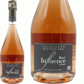 アンフリュアンス・ロゼ[NV]ミニエール【フランス　シャンパーニュ 自然派　泡ロゼ】