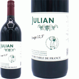 ヴァン・ド・ターブル・ルージュ12％[NV](2024)ルイ・ジュリアン1000ml（2本＋他1本）合計3本セット